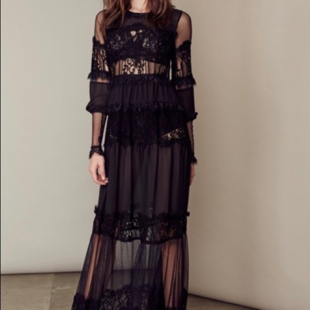 For Love & Lemons Lace Maxi Dress